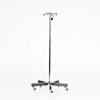 Midcentral Medical SS IV Pole W/6 Hook Top, No Lose Thumb Knob, 5-Leg Base W/2” Casters MCM212